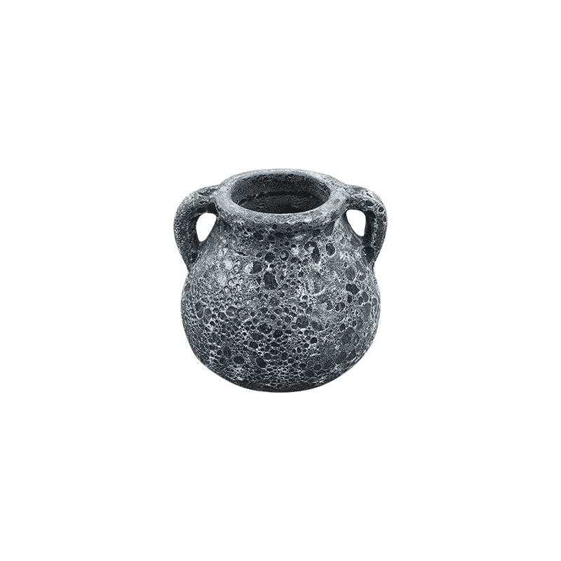 2948 Chậu Atlantic Bình Túi 2 Quai 25x25x24 M15 Nâu Đậm