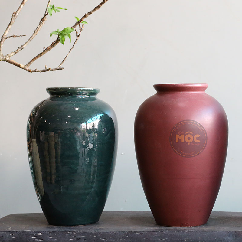 Cắm Hoa Tươi | Mờ | 3573 Bình Hoa Bốn Mùa 25x25x38 M15