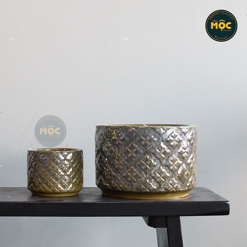 3537 ID Trụ Họa Tiết Hoa 4 Cánh 30x30x22