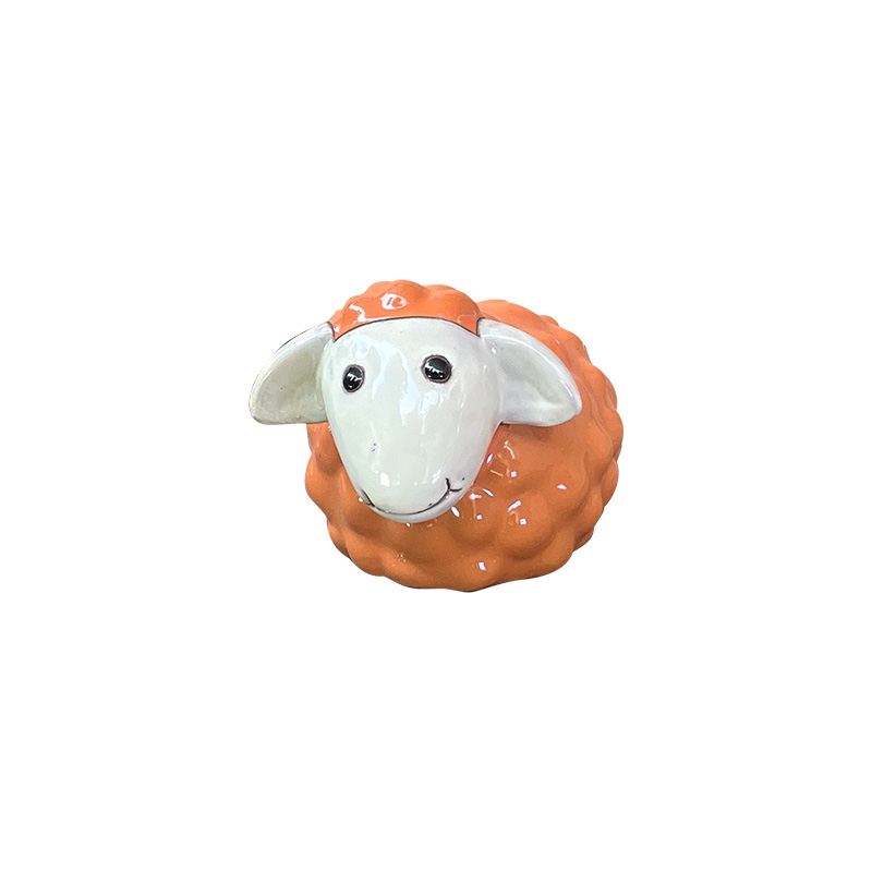 3454 Gốm Thú Cừu Bông Cam 32x22x20